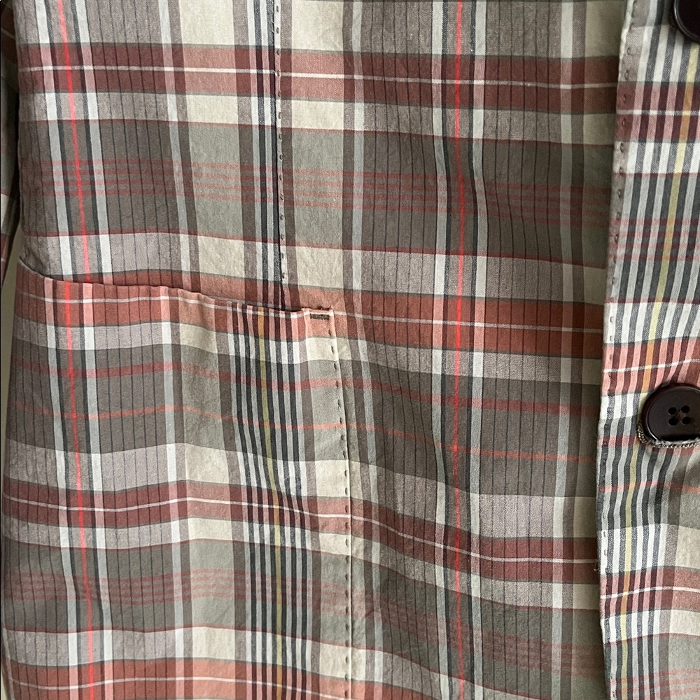 Banana Republic Plaid Blazer 42S - Picture 2 of 3